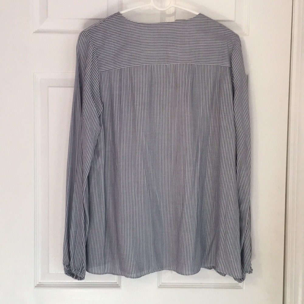 Beautiful Striped Nautical Ruffle Top - Picture 4 of 5